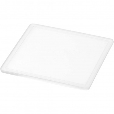 Logo trade promotional merchandise image of: Ellison square plastic coaster with paper insert