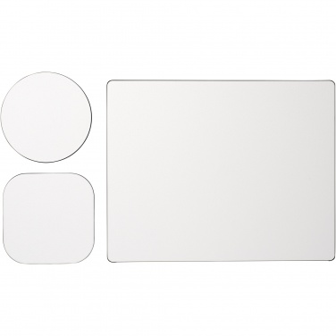 Logo trade advertising products image of: Brite-Mat® mouse mat and coaster set combo 1