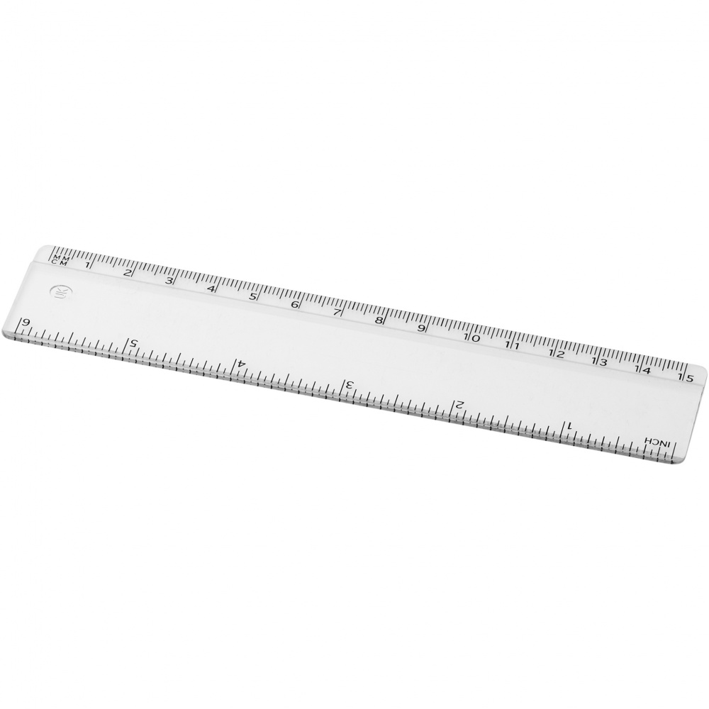 Logo trade promotional product photo of: Renzo 15 cm plastic ruler