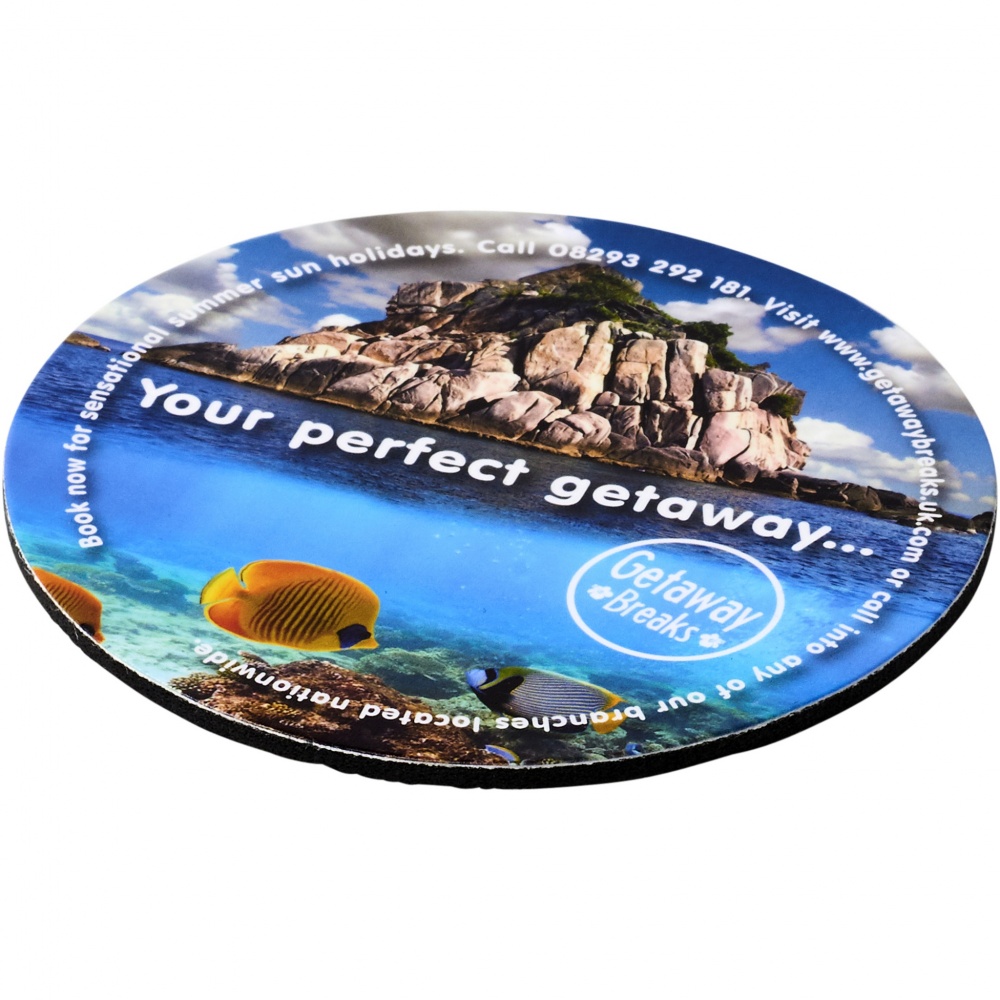 Logo trade promotional giveaways image of: Q-Mat® round coaster
