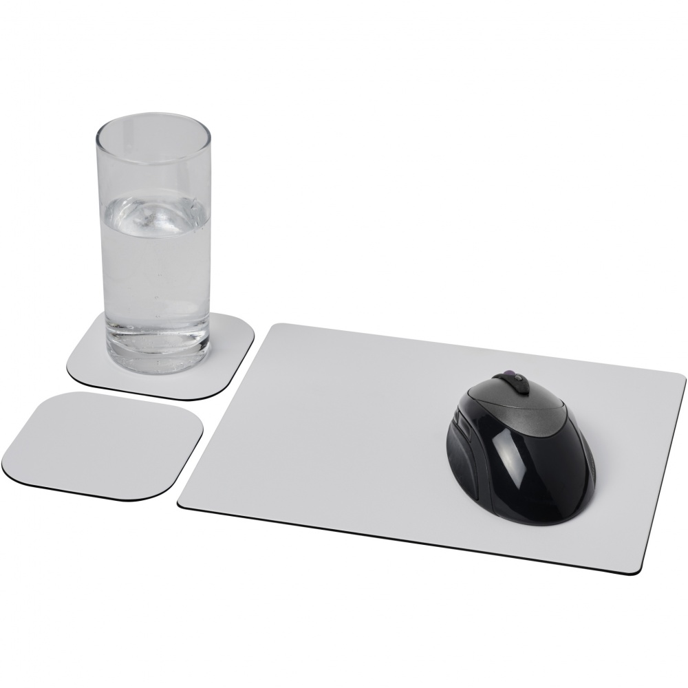 Logotrade promotional item image of: Brite-Mat® mouse mat and coaster set combo 3