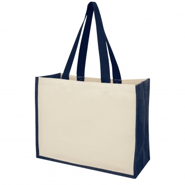 Logotrade corporate gift picture of: Varai 320 g/m² canvas and jute shopping tote bag 23L