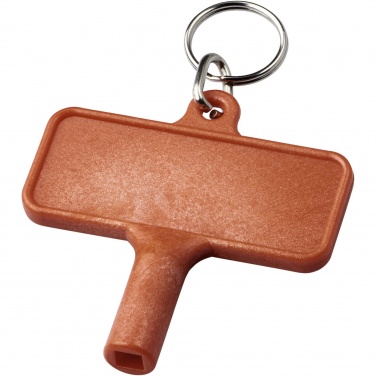 Logo trade promotional giveaway photo of: Largo plastic radiator key with keychain