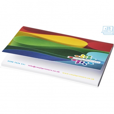 Logo trade business gifts image of: Sticky-Mate® A7 soft cover sticky notes 100x75mm