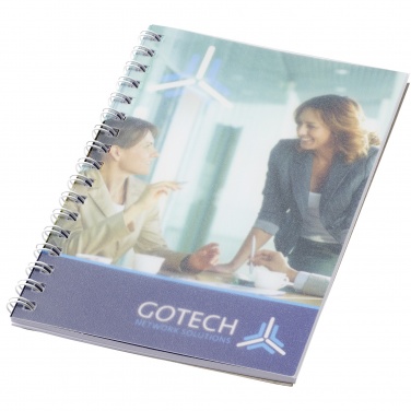 Logo trade advertising products image of: Desk-Mate® spiral A6 notebook PP cover