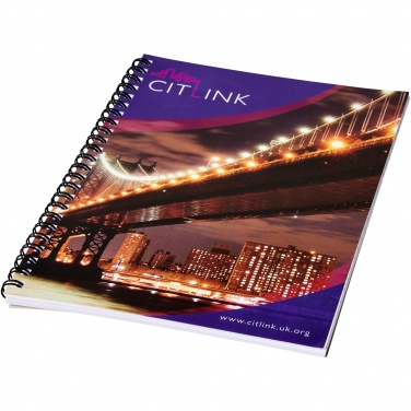 Logo trade promotional gifts picture of: Desk-Mate® spiral A4 notebook