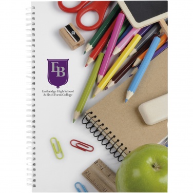 Logo trade advertising products image of: Wire-o A4 notebook hard cover