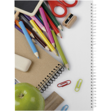 Logo trade promotional merchandise picture of: Wire-o A4 notebook hard cover