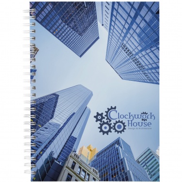 Logo trade promotional merchandise image of: Wire-o A5 notebook hard cover