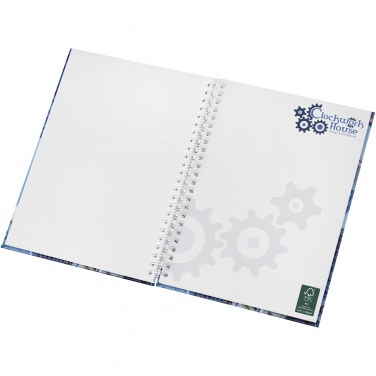 Logo trade promotional products image of: Wire-o A5 notebook hard cover