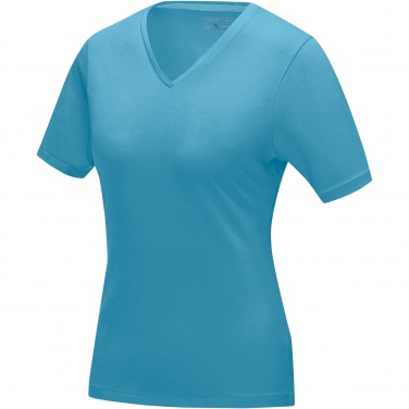 Logo trade promotional item photo of: Kawartha short sleeve women's organic V-neck t-shirt
