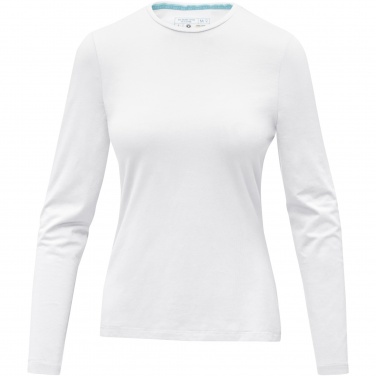 Logo trade advertising products image of: Ponoka long sleeve women's organic t-shirt