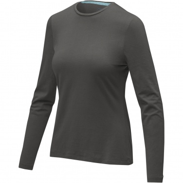 Logo trade advertising products image of: Ponoka long sleeve women's organic t-shirt