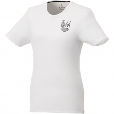 Logo trade promotional merchandise image of: Balfour short sleeve women's organic t-shirt
