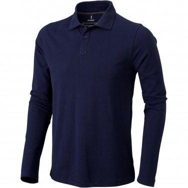 Logo trade promotional giveaway photo of: Oakville long sleeve men's polo