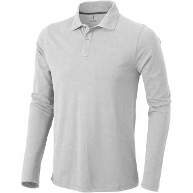 Logo trade promotional giveaways picture of: Oakville long sleeve men's polo