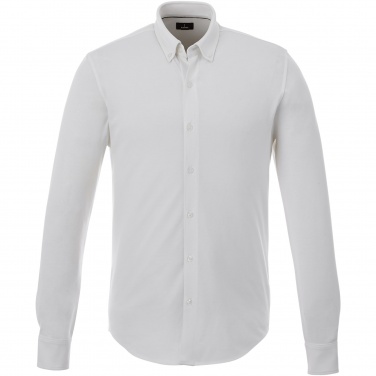 Logo trade promotional giveaway photo of: Bigelow long sleeve men's pique shirt