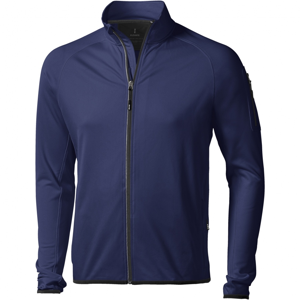Logo trade promotional merchandise photo of: Mani men's performance full zip fleece jacket