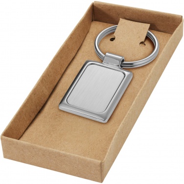 Logotrade promotional item image of: Sergio rectangular metal keychain