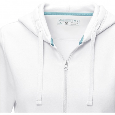 Logotrade promotional item image of: Ruby women’s organic recycled full zip hoodie