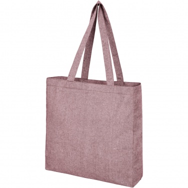 Logo trade promotional giveaway photo of: Pheebs 210 g/m² recycled gusset tote bag 13L