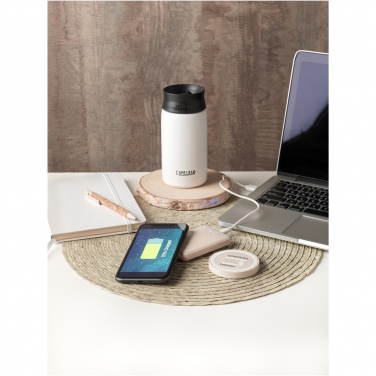 Logo trade advertising products picture of: Naka 5W wheat straw wireless charging pad