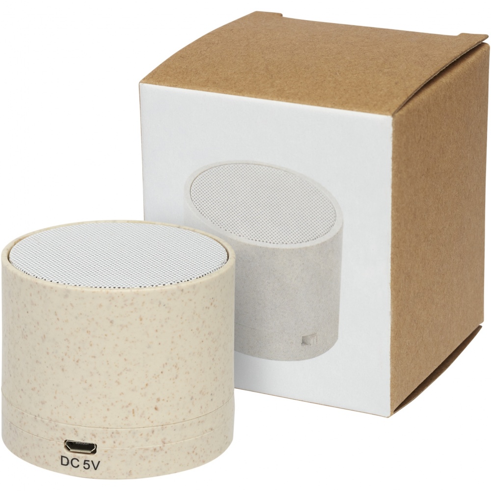 Logo trade promotional product photo of: Kikai wheat straw Bluetooth® speaker