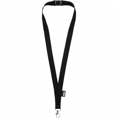 Logotrade promotional item picture of: Tom recycled PET lanyard with breakaway closure