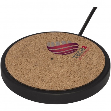 Logotrade promotional gifts photo of: Kivi 10W limestone/cork wireless charging pad