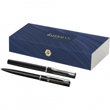Logotrade promotional product image of: Waterman Allure ballpoint and rollerball pen set