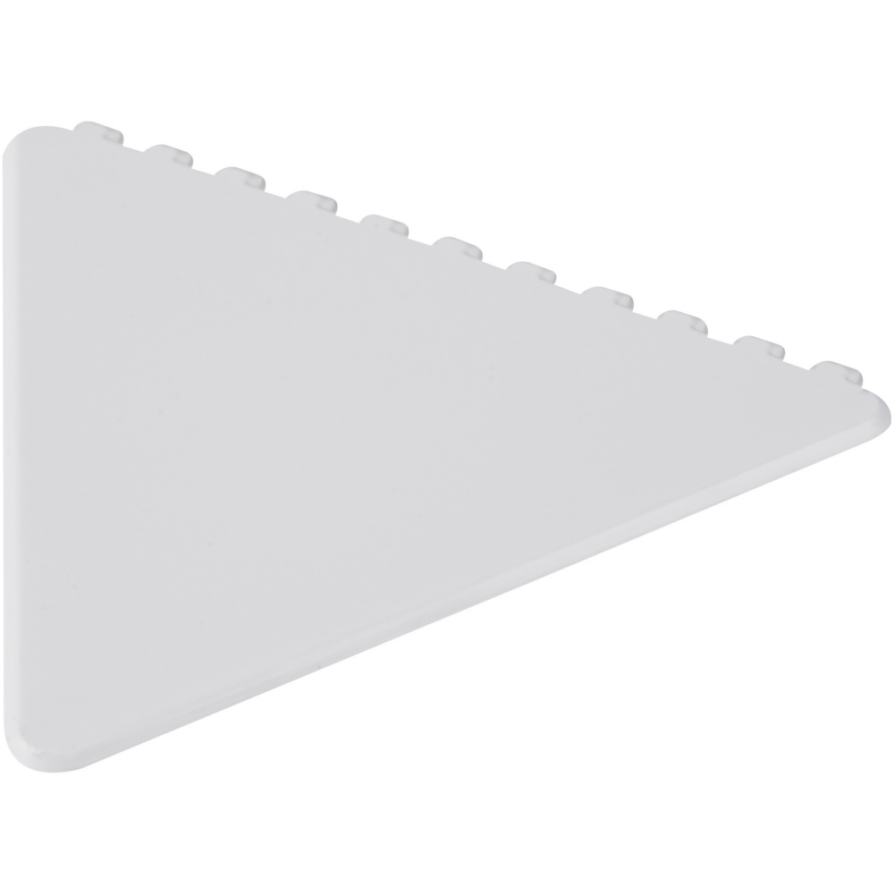 Logo trade promotional giveaways image of: Frosty triangular recycled plastic ice scraper