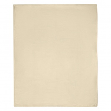 Logo trade promotional products image of: Marigold GRS certified RPET polar fleece and sherpa blanket