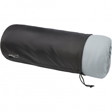 Logo trade promotional items image of: Marigold GRS certified RPET polar fleece and sherpa blanket