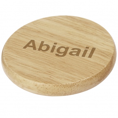 Logo trade corporate gifts picture of: Scoll wooden coaster with bottle opener