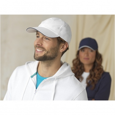 Logo trade advertising products image of: Morion 6 panel GRS recycled cool fit sandwich cap