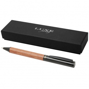 Logo trade promotional merchandise picture of: Timbre wood ballpoint pen