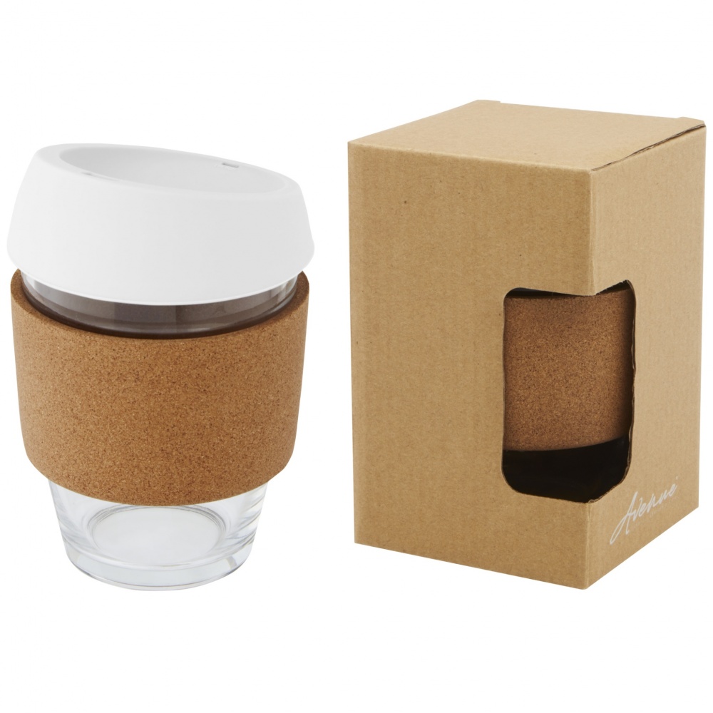 Logotrade promotional product picture of: Lidan 360 ml borosilicate glass tumbler with silicone lid