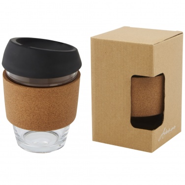 Logo trade promotional gift photo of: Lidan 360 ml borosilicate glass tumbler with silicone lid
