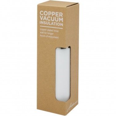 Logo trade promotional merchandise photo of: Hulan 540 ml copper vacuum insulated stainless steel bottle with bamboo lid