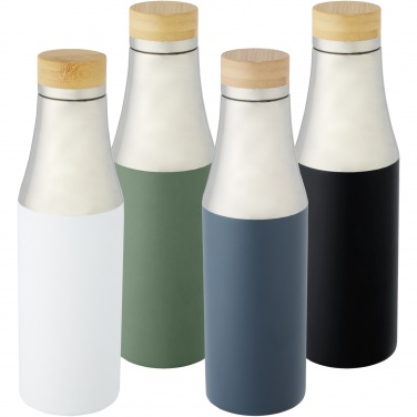Logotrade promotional merchandise photo of: Hulan 540 ml copper vacuum insulated stainless steel bottle with bamboo lid