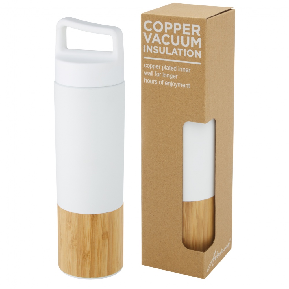 Logo trade promotional gift photo of: Torne 540 ml  stainless steel bottle with bamboo outer wall