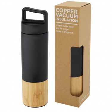Logo trade advertising product photo of: Torne 540 ml  stainless steel bottle with bamboo outer wall
