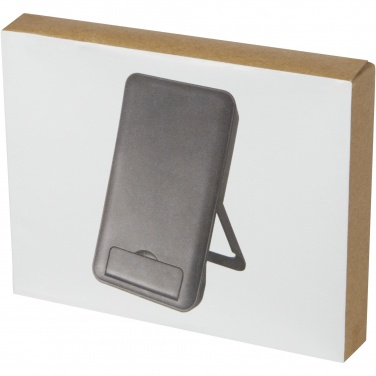 Logotrade advertising products photo of: Loop 10W recycled plastic wireless charging pad with phone stand