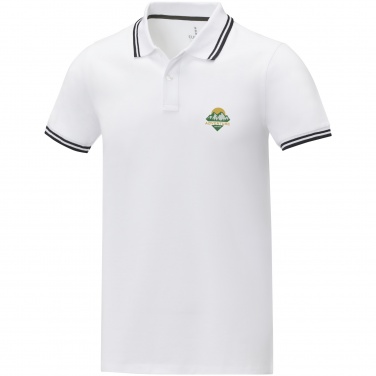 Logo trade business gifts image of: Amarago short sleeve men's tipping polo