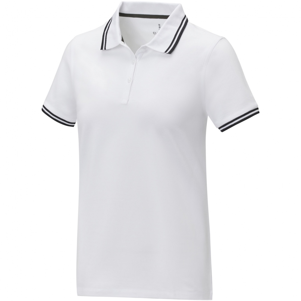 Logo trade advertising products image of: Amarago short sleeve women's tipping polo