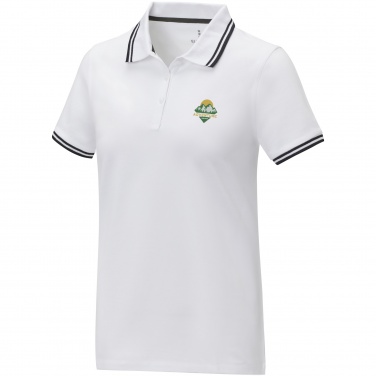 Logo trade corporate gift photo of: Amarago short sleeve women's tipping polo