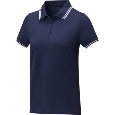 Logo trade advertising products picture of: Amarago short sleeve women's tipping polo