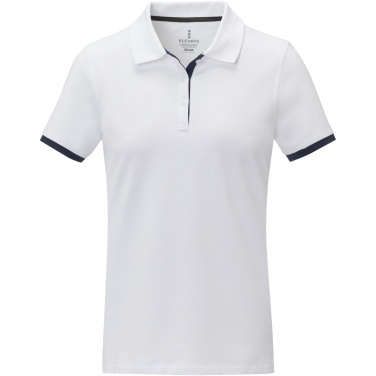 Logo trade promotional gifts picture of: Morgan short sleeve women's duotone polo