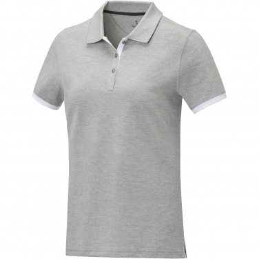 Logotrade promotional item picture of: Morgan short sleeve women's duotone polo