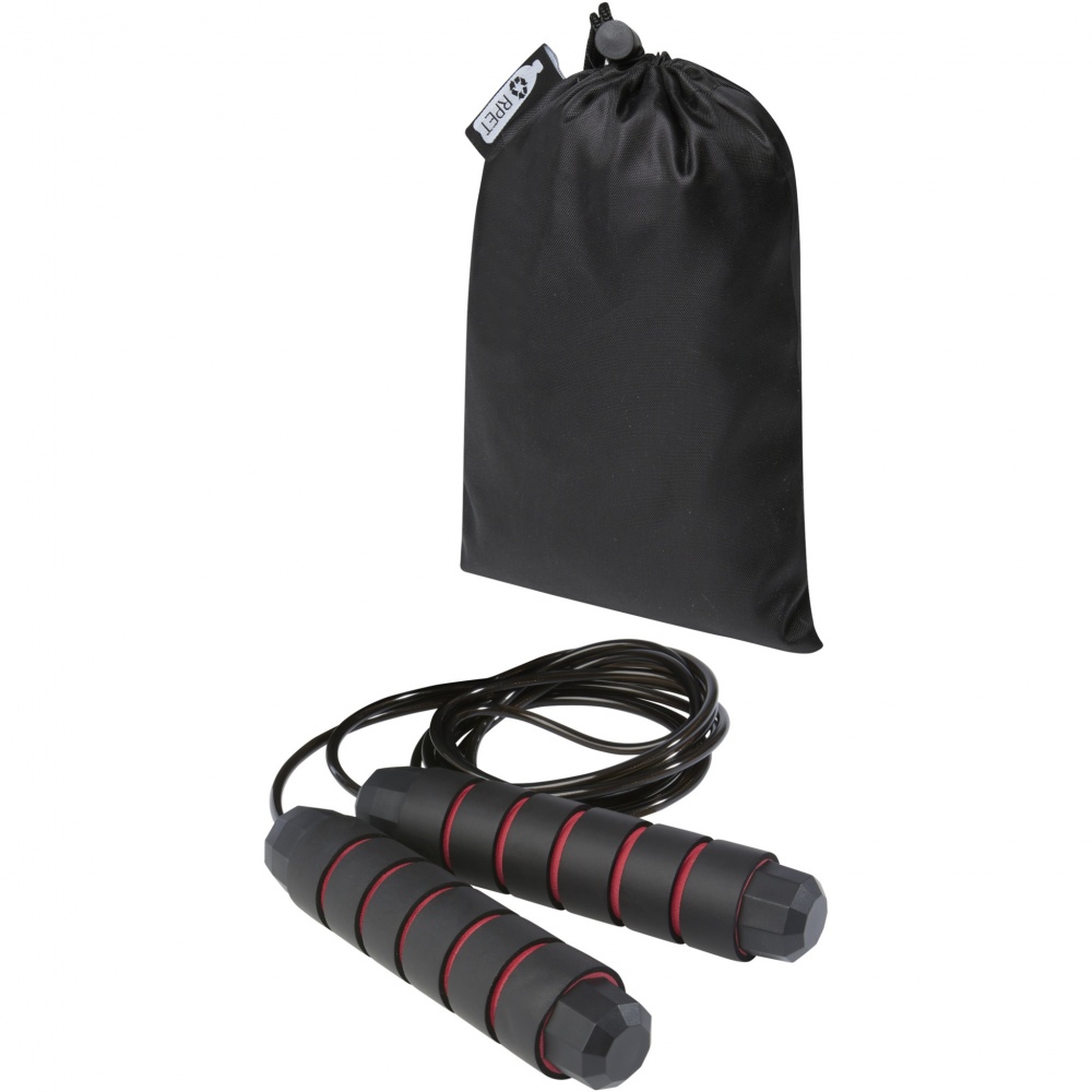 Logo trade advertising product photo of: Austin soft skipping rope in recycled PET pouch